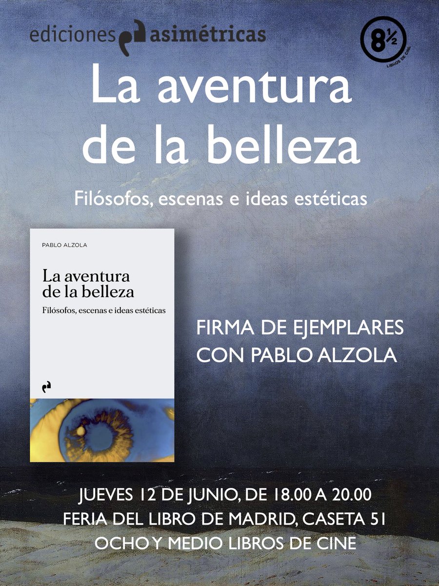 Ocho y Medio (@ochoymedio_) on Twitter photo Esta tarde en la caseta 51 de la
<a href="/FLMadrid/">Feria del Libro de Madrid</a> nos acompañarán Vanesa Romero y <a href="/pabloalzola/">Pablo Alzola Cerero</a> Esta tarde en la caseta 51 de la
<a href="/FLMadrid/">Feria del Libro de Madrid</a> nos acompañarán Vanesa Romero y <a href="/pabloalzola/">Pablo Alzola Cerero</a>