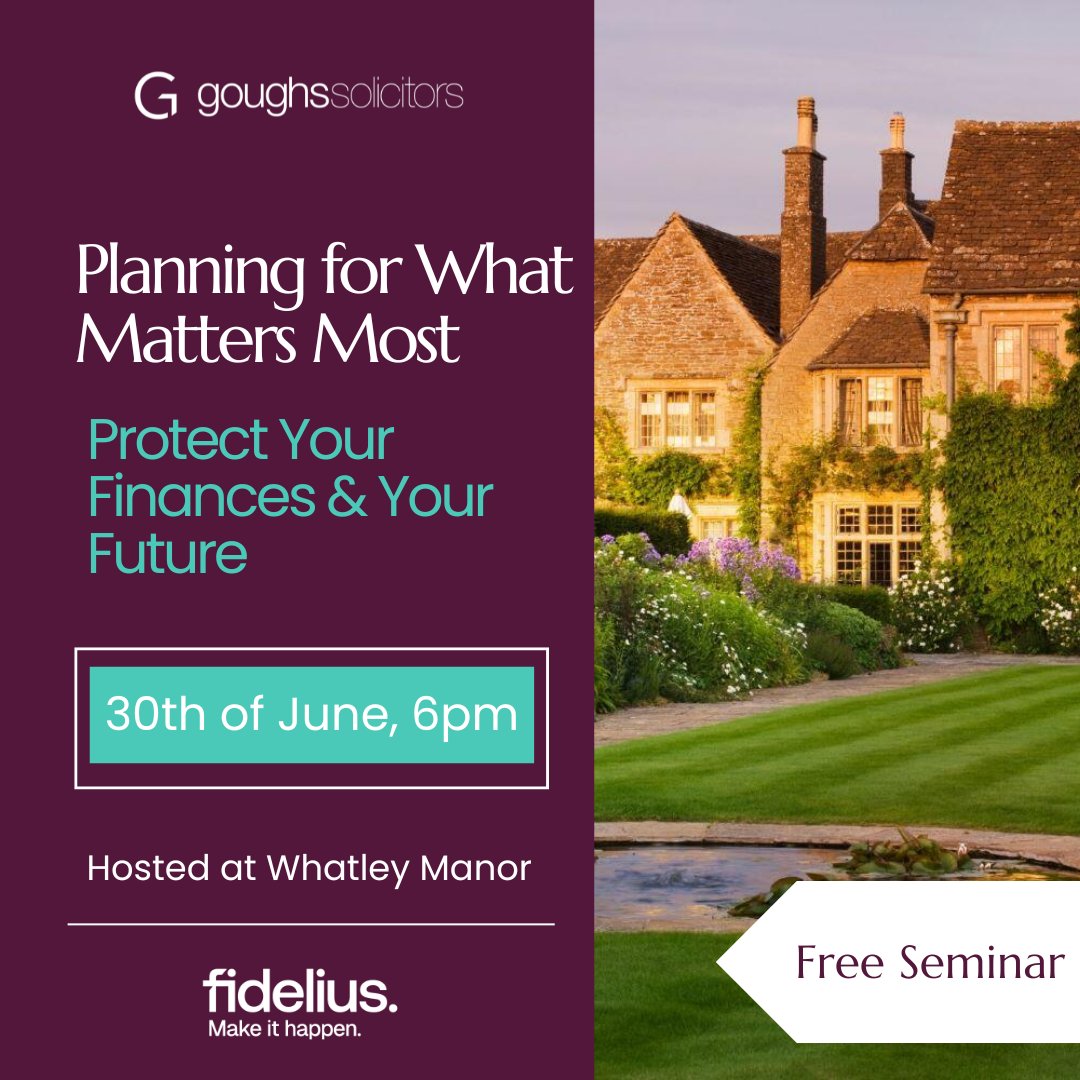🔍 You're Invited: Future Financial Planning Seminar

📅 Date: Monday 30th of June
🕕 Time: 6pm
📍 Location: Whatley Manor

🔗 Book your place now: loom.ly/UxJO1g8