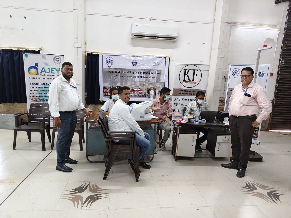 Kam Foundation (@kam_foundation) on Twitter photo Medical check-up for the Sanitation Soldiers of the Coastal District of Maharastra (Chiplun Municipal Council), a CSR initiative of Shipping Corporation of India (SCI).
#MedicalCheckCamp #chiplunmunicipalcouncil #sanitationworkers #sanitation Medical check-up for the Sanitation Soldiers of the Coastal District of Maharastra (Chiplun Municipal Council), a CSR initiative of Shipping Corporation of India (SCI).
#MedicalCheckCamp #chiplunmunicipalcouncil #sanitationworkers #sanitation