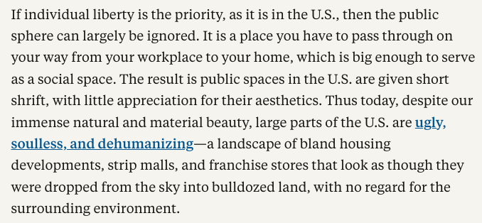 David Luhnow (@davidluhnow) on Twitter photo Some good bits in this piece by <a href="/Chris_arnade/">Chris Arnade 🐢🐱🚌</a> comparing Europe and America.
thefp.com/p/what-makes-e… Some good bits in this piece by <a href="/Chris_arnade/">Chris Arnade 🐢🐱🚌</a> comparing Europe and America.
thefp.com/p/what-makes-e…