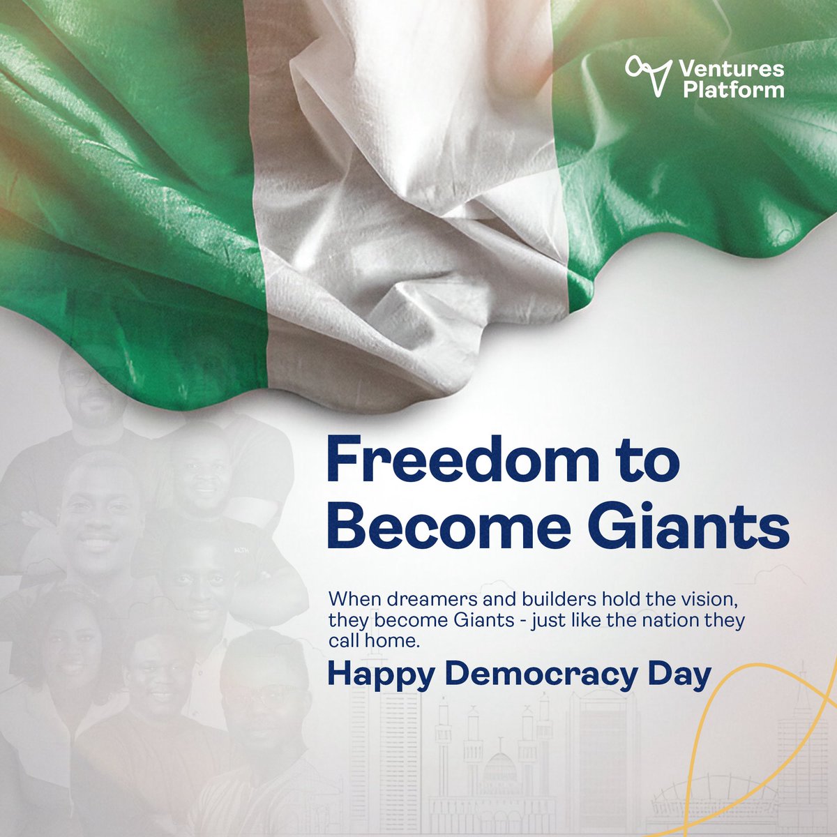 On this Democracy Day, we celebrate the power of freedom - the kind that enhances dreamers’ imagination, builders’ creation, and visionaries’ goals.

At Ventures Platform, we are proud to back founders who hold the vision and build boldly - shaping sectors, scaling across