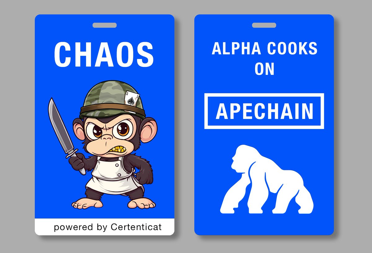 AlphaCooksOnAPE's tweet image. Getting ready for next week&apos;s Nexus2025 conference in Luxembourg 🔥🔥

Thanks to @HeadofApe for allowing me to use the official #ApeChain brand logos 👨‍🍳

Got to bring some Apechain vibes to the conference and onboard like there&apos;s no tomorrow 🚀

nexusluxembourg.com