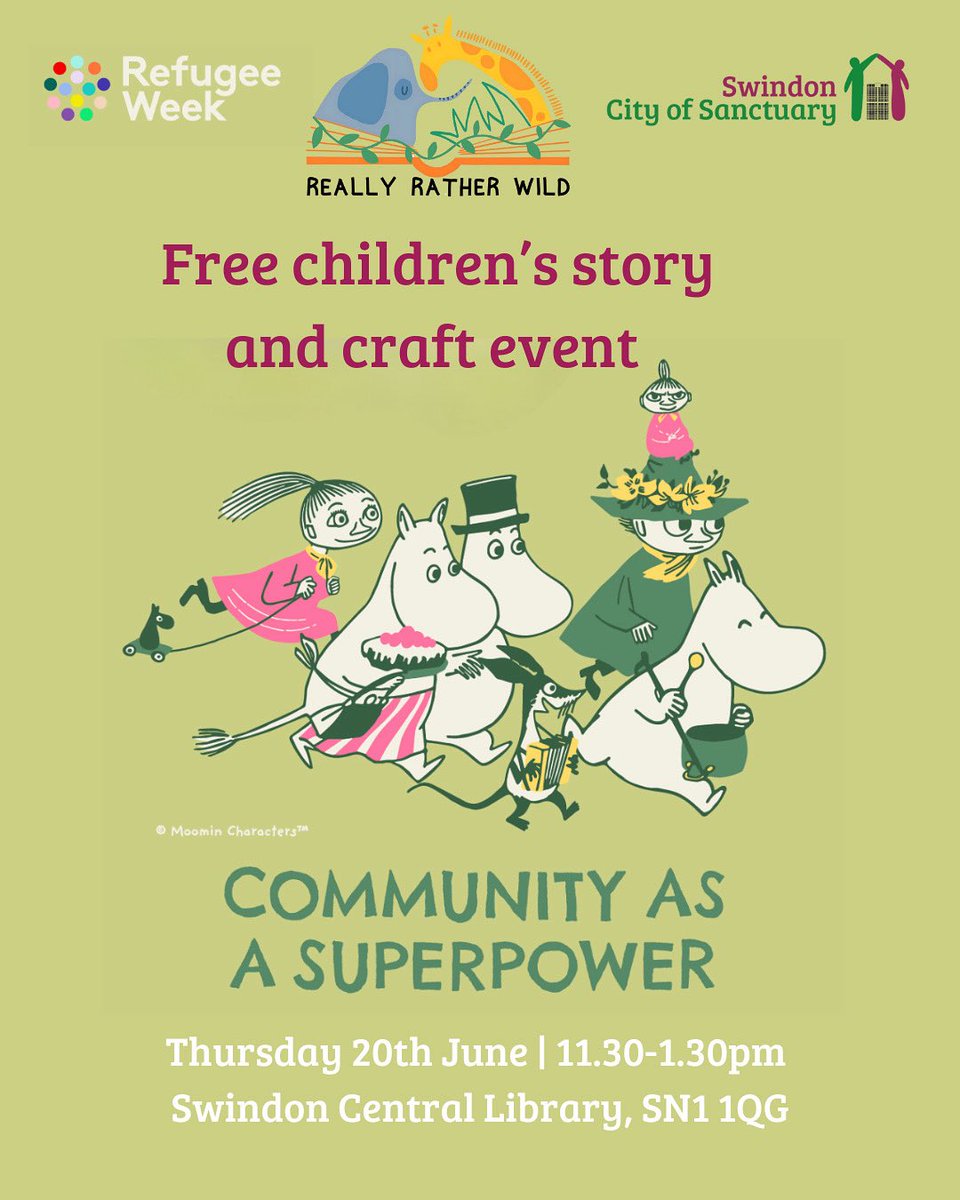 Swindon City of Sanctuary (@swindoncos) on Twitter photo We are delighted to be holding another children’s story and craft event with reallyratherwild in Refugee Week. This will be our second year holding an event like this with Kate and after how fun and inspiring last year was, we can’t wait to see you all this year! <a href="/RefugeeWeek/">Refugee Week 🧡</a> We are delighted to be holding another children’s story and craft event with reallyratherwild in Refugee Week. This will be our second year holding an event like this with Kate and after how fun and inspiring last year was, we can’t wait to see you all this year! <a href="/RefugeeWeek/">Refugee Week 🧡</a>