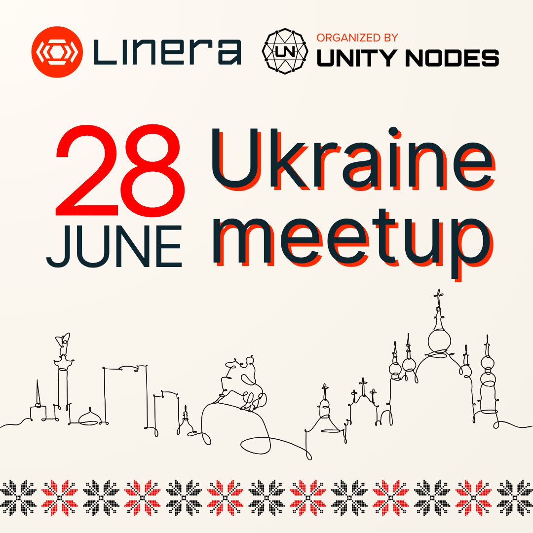 UnityNodes's tweet photo. 🚀 Join the Linera Ukraine Meetup with Unity Nodes!
📅 Date & Time: June 28, 13:00
🔥 Dive into Linera's innovations:

Scalable Web3 apps with microchains

True parallel transaction processing

Instant finality without compromising decentralization

🎁 Win exclusive Unity Nodes & Linera prizes!
🤝 Network with Web3 & blockchain experts.
📌 Free admission!