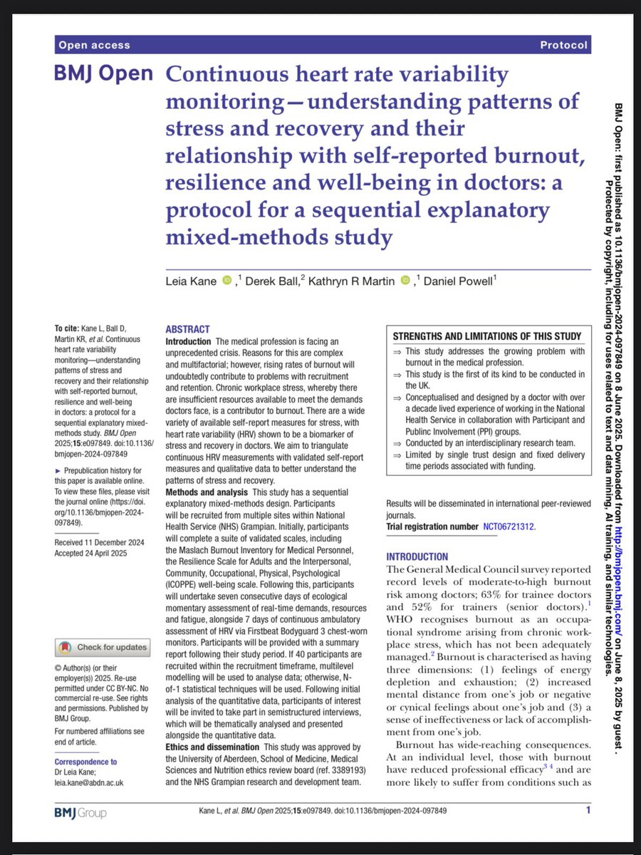 Very limited spaces still available for <a href="/NHSGrampian/">NHS Grampian</a> doctors to take part in the HEART-ED study.

Now the largest study of its kind internationally!  

bmjopen.bmj.com/content/15/6/e…