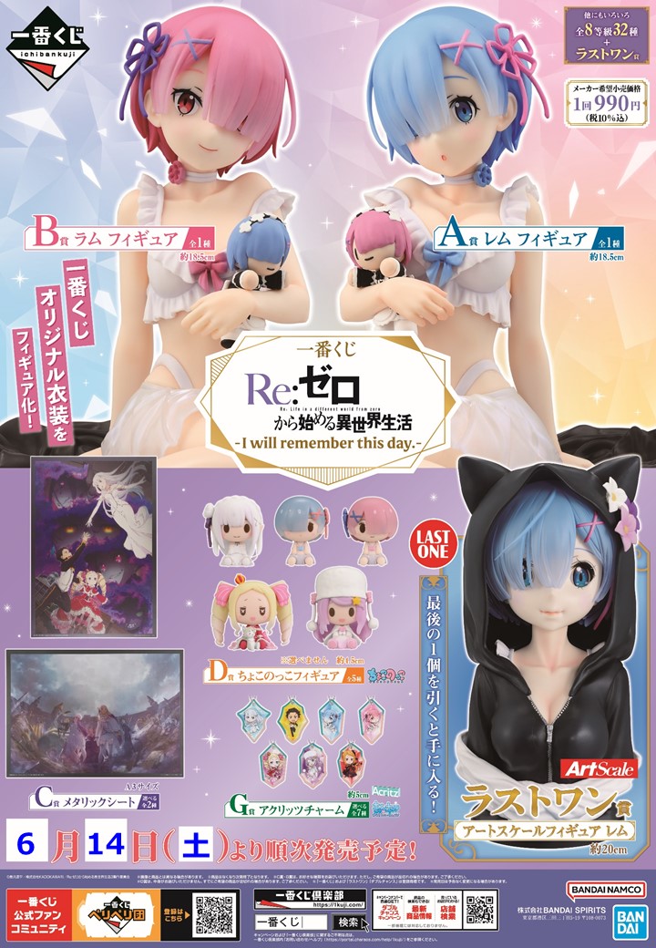一番くじ Re:ゼロから始める異世界生活 -I will remember this day