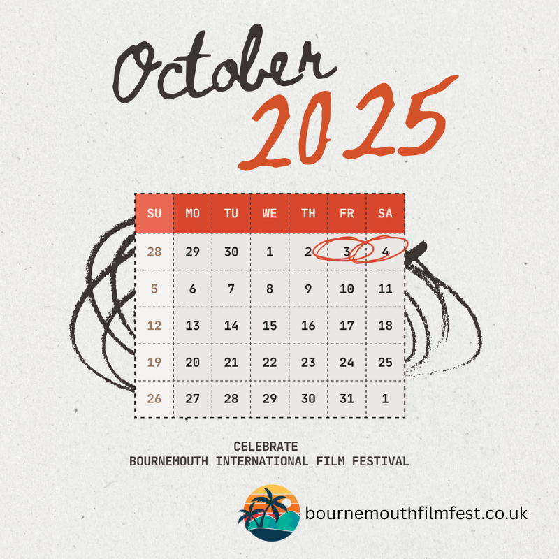 One Month Closer to BIFF

October is around the corner, so make sure you’ve got your ticket to Bournemouth’s most inspiring weekend.

bit.ly/BIFF2025TICKETS

#BIFF2025 #FilmFest #FilmWeekend #IndieCinemaUK #SouthCoastEvents #Bournemouth #Poole #Christchurch #SOBO #BCPFilm
