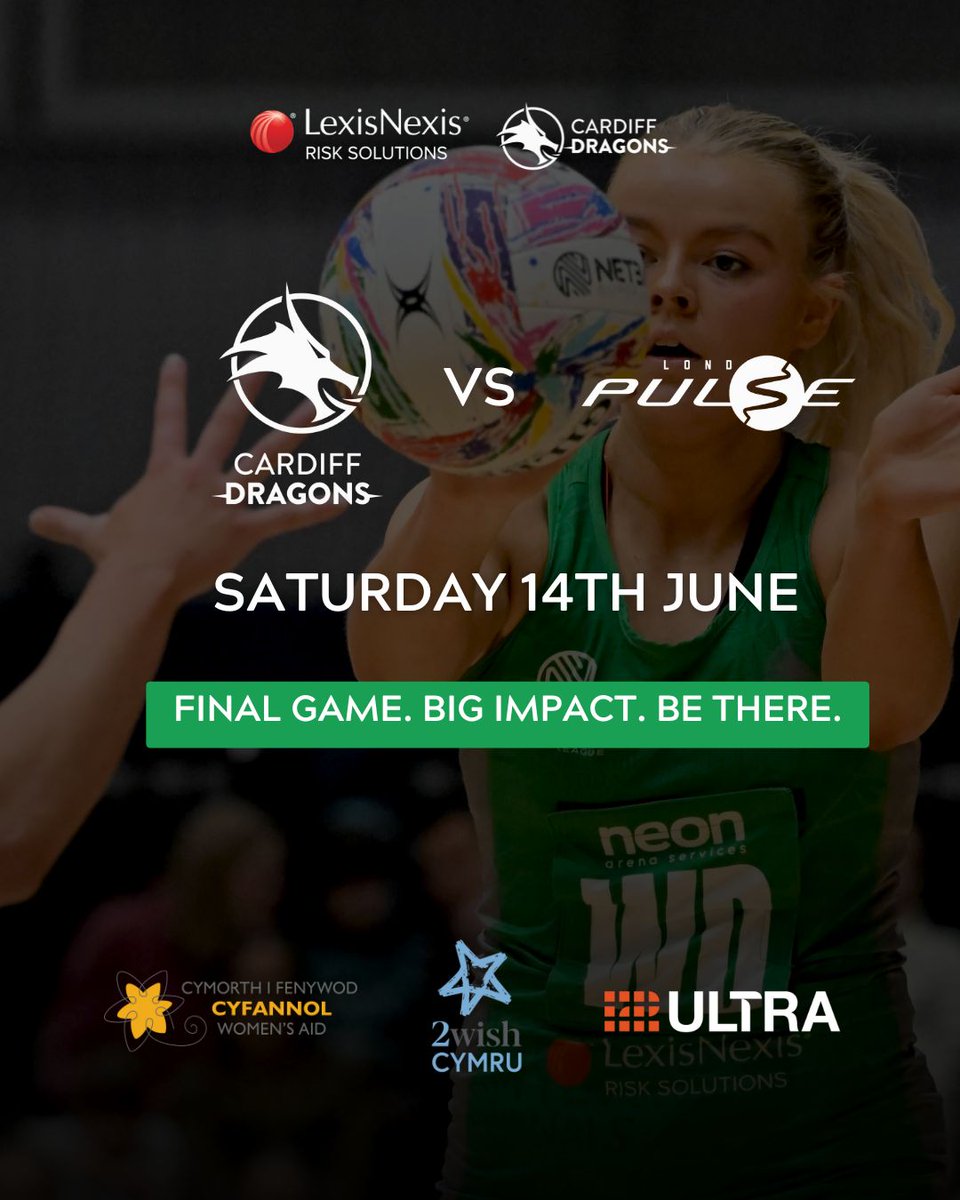SEASON FINALE LOADING 🔥

A massive thank you to our game sponsor Ultra, for powering this finale and to our incredible charity partners 2Wish Cymru and Cyfannol, whose work inspires us beyond the court. 💚

🐉 Limited tickets available: loom.ly/7wzVKn8