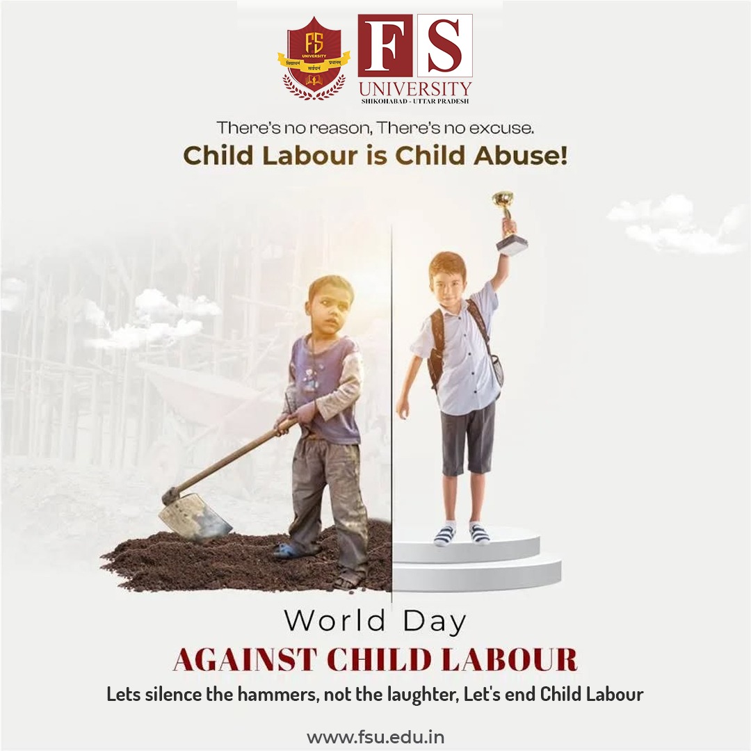 fsuedu's tweet photo. World Day Against Child Labour,let's raise our voices to end this injustice. we stand committed to educating &amp; empowering our youth, ensuring every child has the right to a childhood &amp; quality education.Together we can create a future where no child is robbed of their potential https://t.co/dOIWG0pLtC