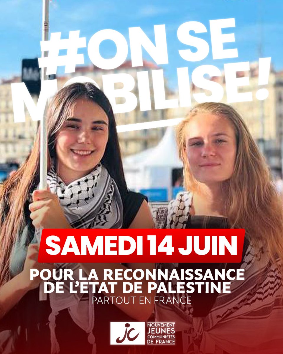 L'Histoire regarde la France. Soit nous restons lâches, soit nous passons du bon côté.

Emmanuel Macron doit absolument reconnaître l'état de #Palestine lors de la conférence co-presidée par la France à l'ONU.