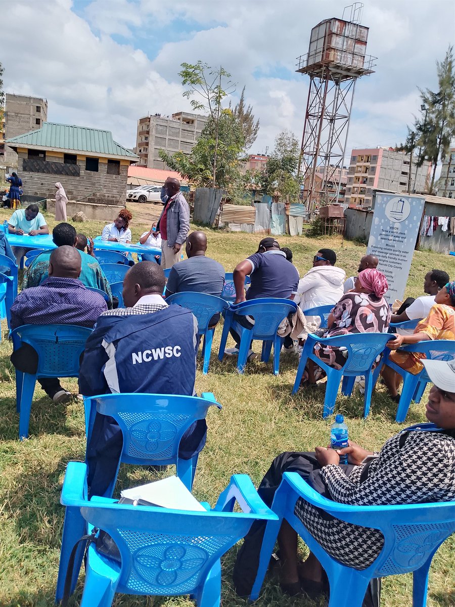 Taking Services  Closer to our Customers.Our dedicated customer care team from Lower Embakasi Region have pitched tent at Tassia Chief's Camp. The team is here to  address all your  concerns on water supply and sewer connections. Karibuni #CustomerCareClinic #LowerEmbakasiRegion