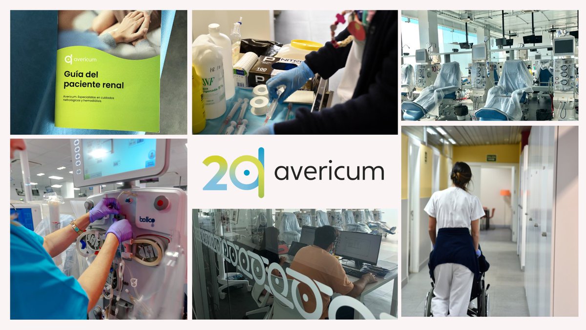 avericum's tweet image. 🔷Hace 20 años comenzamos este camino con una misión clara: ofrecer un cuidado renal de calidad, humano y cercano. Un abrazo a pacientes, familiares y un ¡gracias! a todos los que forman parte de #Avericum ¡Seguimos adelante con la misma ilusión y ganas! 💪 #Hemodiálisis #Nefro