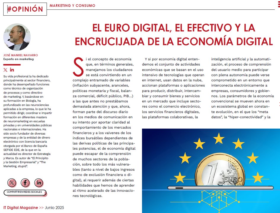 El euro digital, el efectivo y la encrucijada de la economía digital
Publicado en <a href="/ITUser_ITDM/">IT User (ITDM Group)</a> y en granadablogs.com/entrelineas/20…
#eurodigital #efectivo #economíadigital #criptomoneda