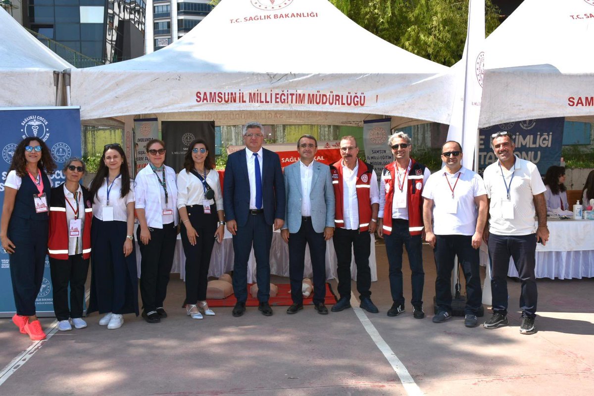 samsunmem's tweet photo. ✨Bakanlığımız ve Sağlık Bakanlığı arasında imzalanan "Sağlıklı Çocuk Sağlıklı Gelecek Protokolü" kapsamında Müdürlüğümüz ve İl Sağlık Müdürlüğü iş birliğiyle teorik eğitimlerin ve temel eğitim istasyonlarının yer aldığı etkinlik programı, Balaç İlkokulunda gerçekleştirildi. https://t.co/JF7t6fv4Bx