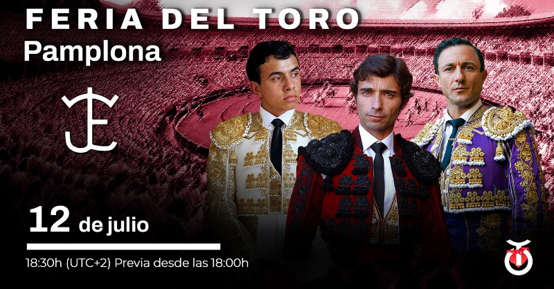 OneToroTV's tweet photo. 🔻 OneToro estará en la Feria del Toro de Pamplona 2025 🔻

La plataforma televisará para todo el mundo en exclusiva cuatro festejos consecutivos, del 11 al 14 de julio, de la feria taurina más internacional.

@onetorotv, la TV que cuida lo nuestro
