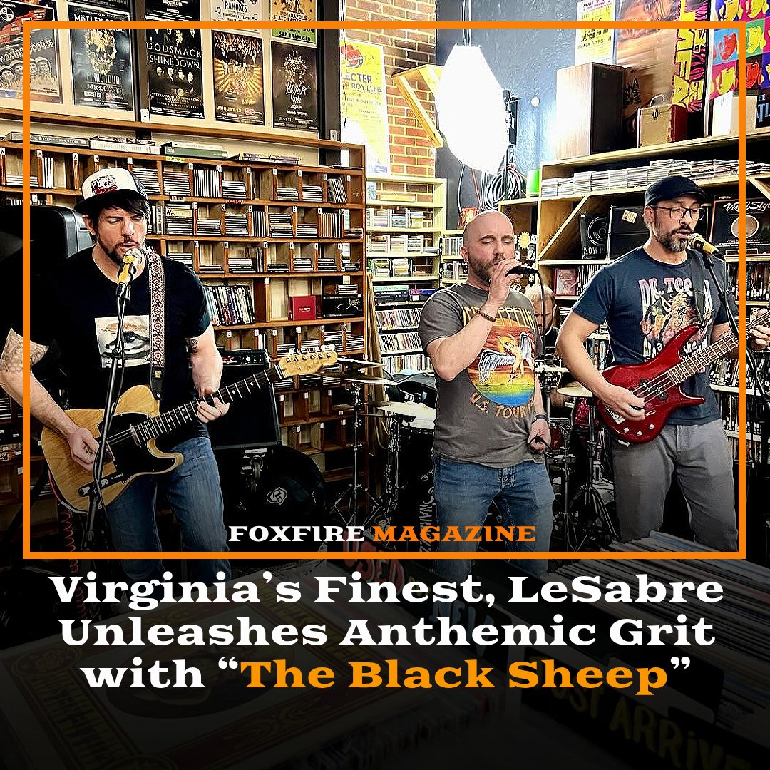@LeSabreband stands out with a powerful and soul-baring introduction to their latest work. “The Black Sheep,” the opening track of their newly released album *LeAlbum*, is a bold declaration of identity, gritty, melodic, and unrelentingly human. 
more info:foxfiremagazine.com/2025/06/virgin…