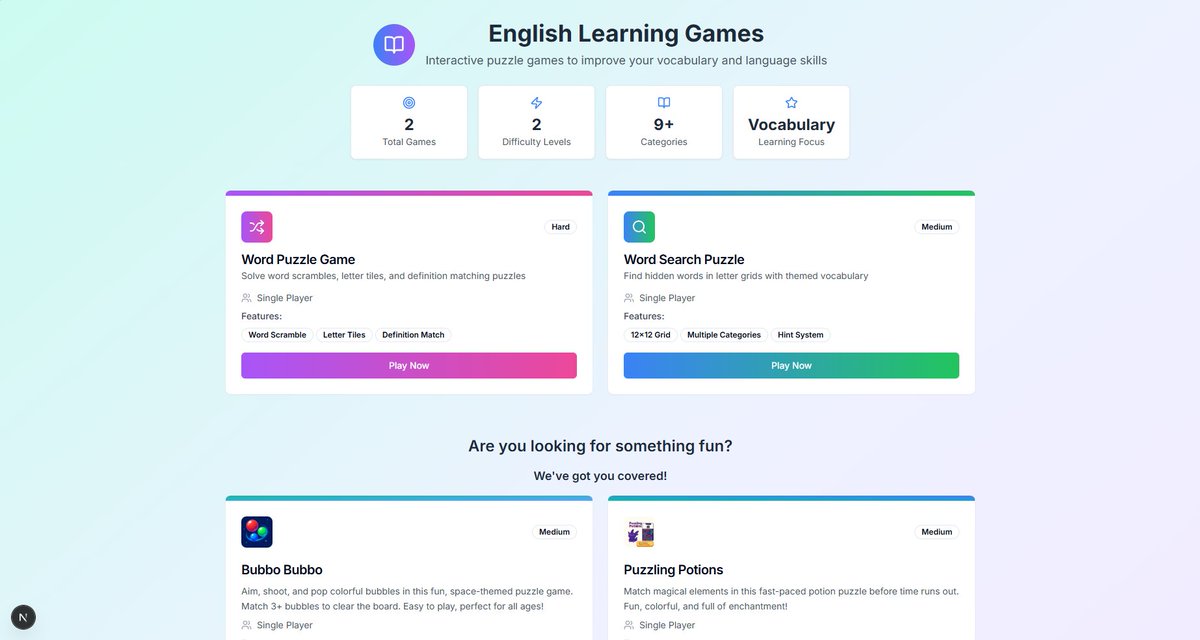 glinteco's tweet image. We built an English learning game site using React + Node.js 💥
It’s open-source. It’s hilarious. It works.

🧩 Blog: glinteco.com/en/post/build-…
📂 Code: github.com/glinteco-com/S…

#ReactJS #NextJS #NodeJS #EdTech #OpenSource #Glinteco
