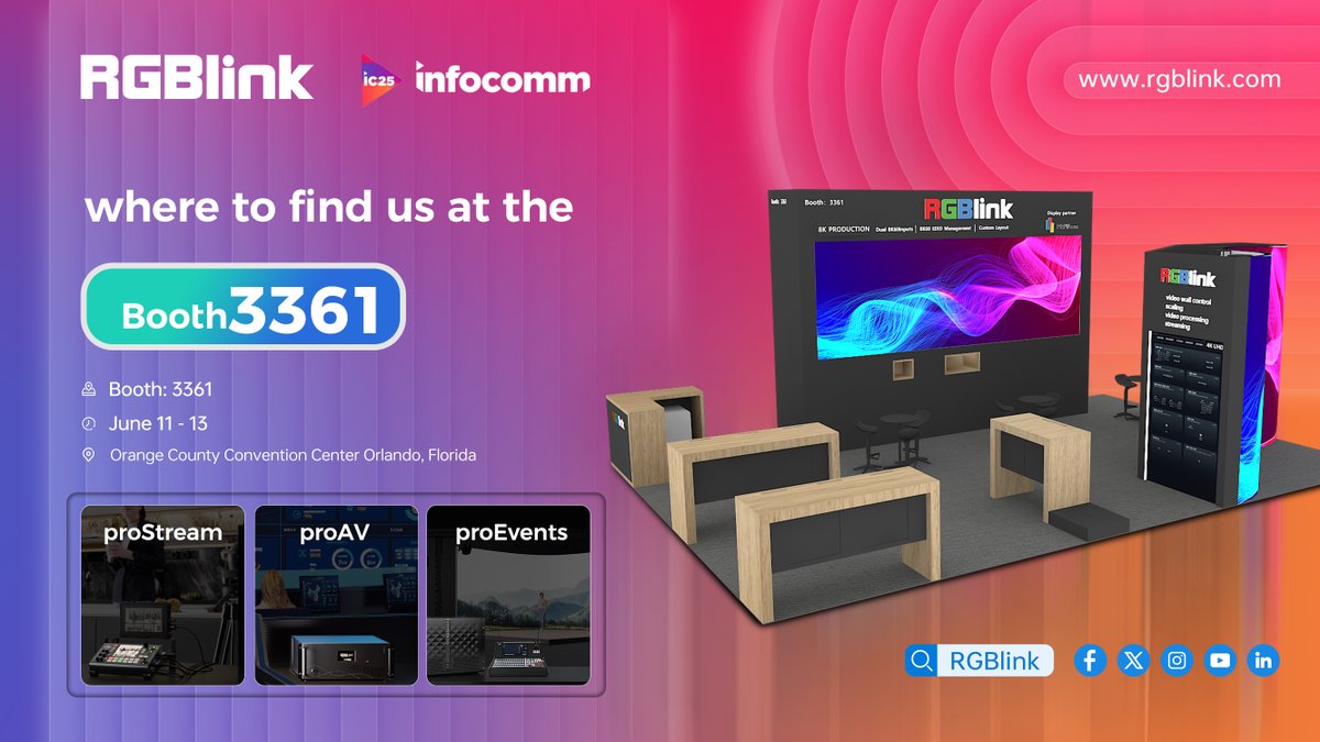 jacktalknew's tweet photo. Do you have come ? #InfoComm #Orlando https://t.co/K1MrhC9Bhk
