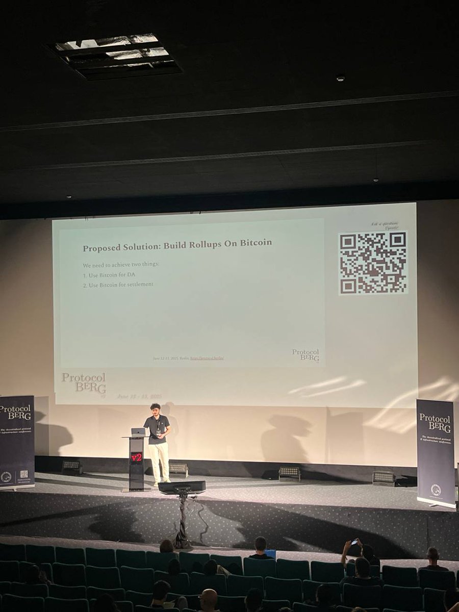 In Cinema 6, <a href="/esadyusufatik/">Esad Yusuf Atik</a> of <a href="/citrea_xyz/">Citrea</a> is asking what rollups on bitcoin could actually look like:
From BitVM mechanics to scaling without altering the core protocol, he’s diving into the future of BTC.