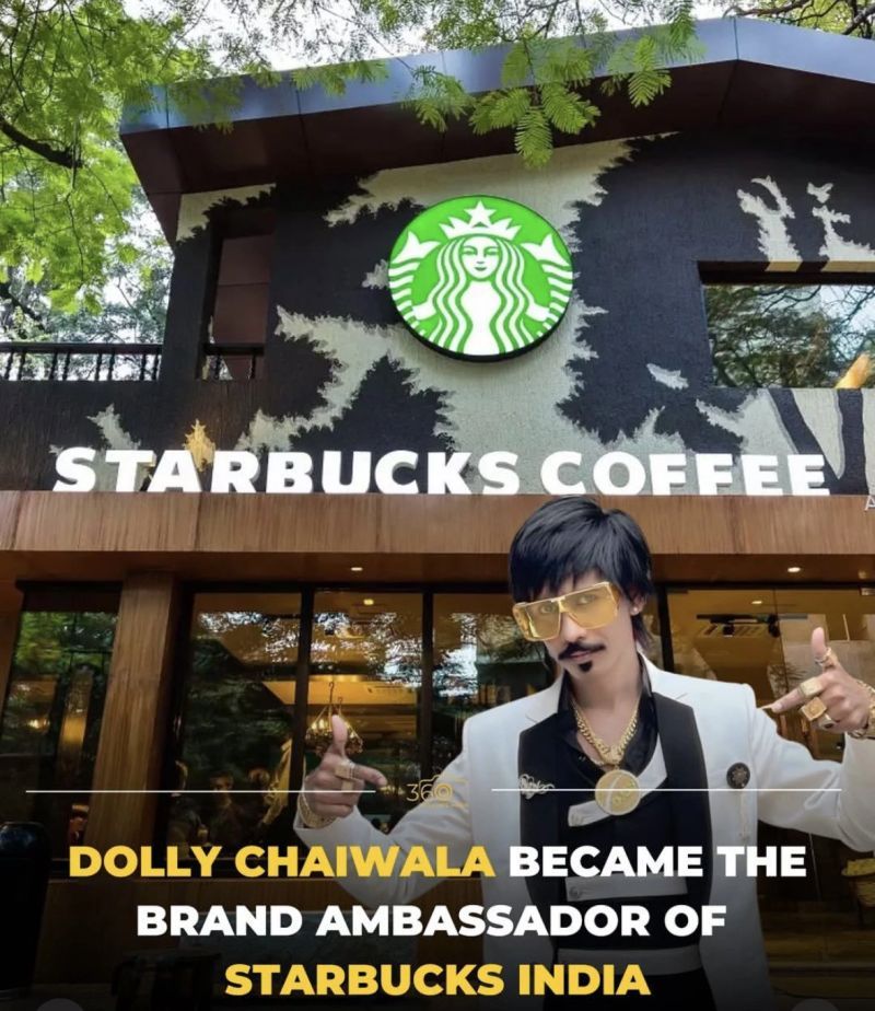 Dolly "Chai Wala" Became The Brand Ambassador of "Starbucks Coffee" !! Still confused is starbucks branding coffee or introducing "Chai" in their menu?

#DreamtowinDream #PowerThatNeverStops #planecrash #branding #brandambassador #Starbucks #starbuckscoffee