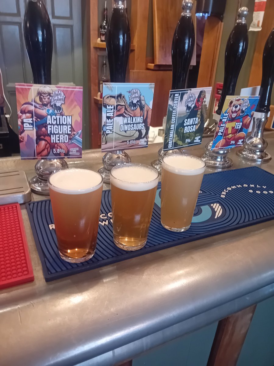 Over at <a href="/CockandHoopPub/">CockandHoop</a> for the <a href="/BangTheElephant/">Bang The Elephant Brewing Co.</a> Tap Takeover drinking Jukebox Saturday Night Sour, Bobby Sabro Neipa,  Junk DIPA , Sunk Session Pale Ale,  Action Figure Hero IPA,  Walking Dinosaurs Pale Ale, Santa Rosa Coffee Porter, Ted Pale Ale, Junk was the winner for me.