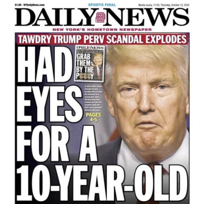 Raise your hand if you didn't vote for a pedophile president!  ✋️