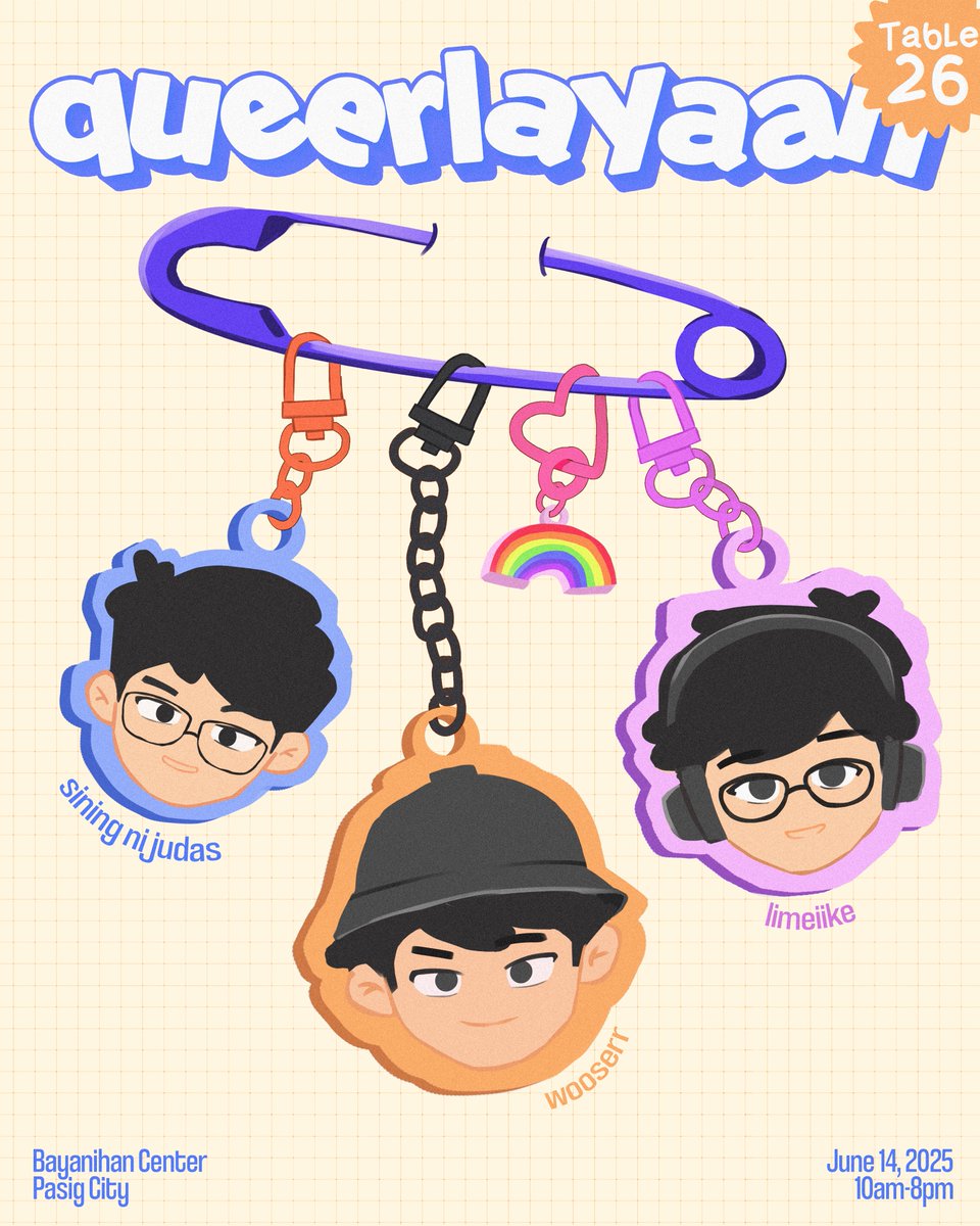 we’re at stickercon: queerlayaan this saturday! catch us at table 26 ☀️ with <a href="/wooserr/">🎆 wooserr | VGen 🍀</a> and <a href="/limeIike/">lime ✧ at work</a> 🐈 see u!

📍Bayanihan Center, Pasig City
🌈June 14, 2025
🐈10am-8pm