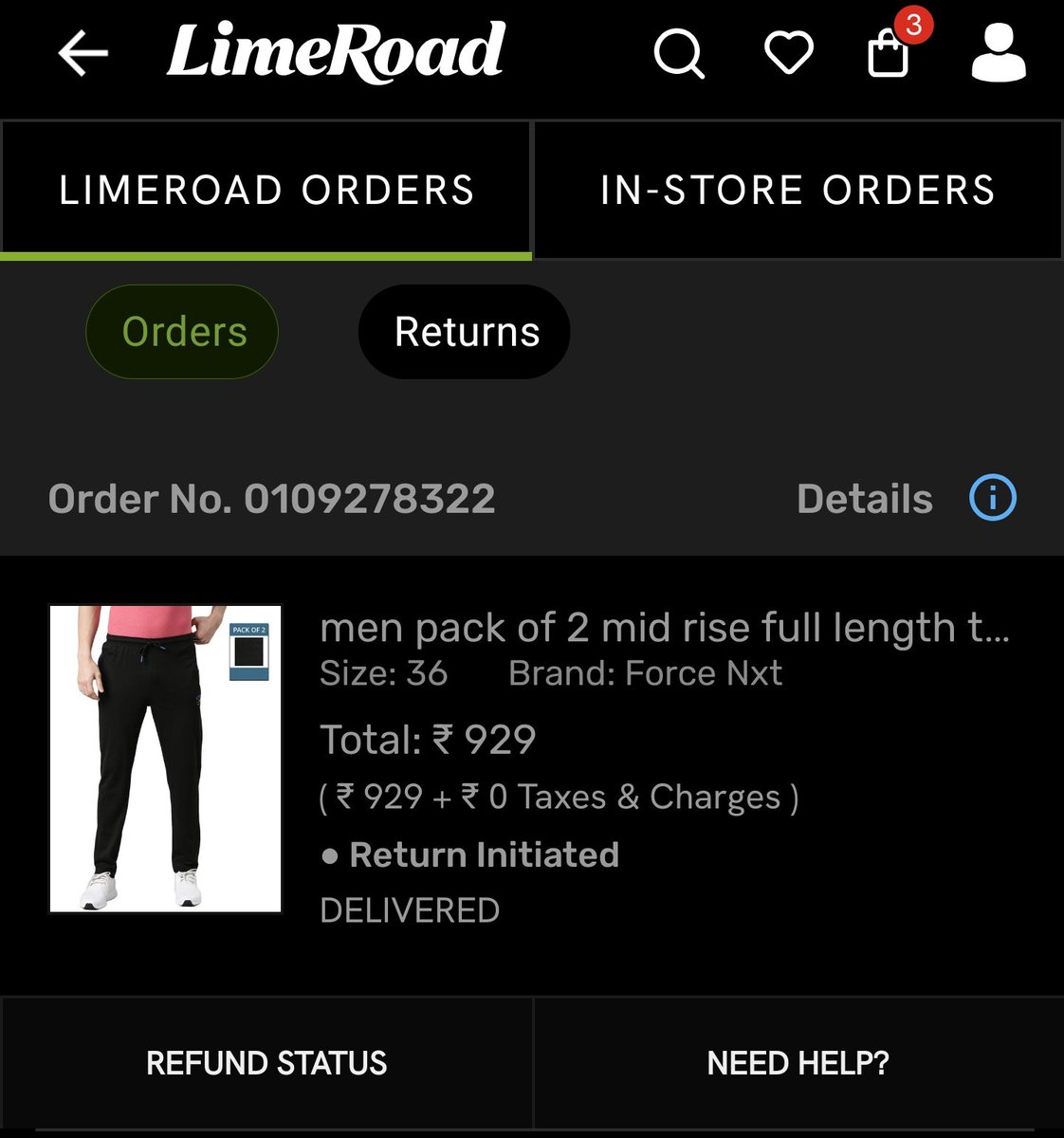 ayushkorari's tweet photo. @limeroadcom I ordered pack of 2 track pants but received only one, Also no tag is available in received product, what type of service is this. Please look into this ASAP https://t.co/c9vvZTKz3L
