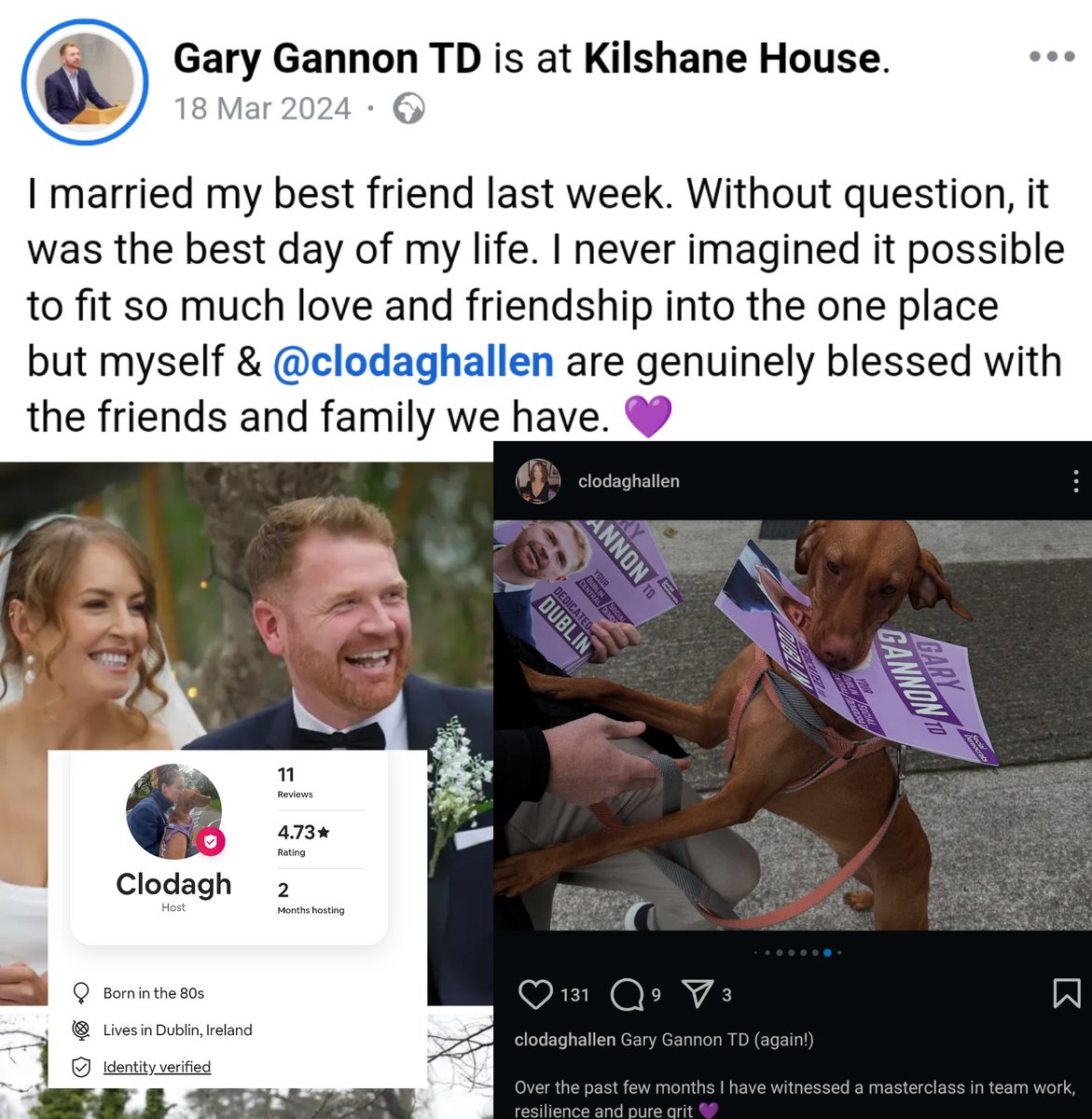 TheFlareNews's tweet image. REVEALED: WIFE OF SOCIAL DEMOCRATS T.D. GARY GANNON MAKING FORTUNE FROM AIRBNB—WHILE GANNON CALLS FOR AIRBNB TO BE RESTRICTED

Gannon&apos;s wife Clodagh Allen&apos;s Airbnb listing goes for up to €290/night. Gannon has been vocal about Airbnb worsening the housing crisis

@TheFlareNews