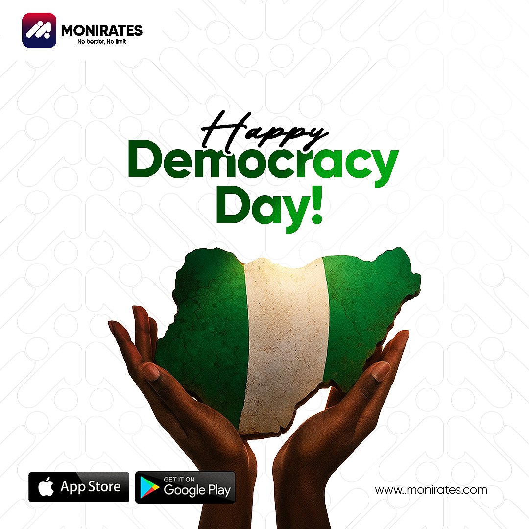 Happy Democracy Day, Nigeria 💚🤍💚.

Today we celebrate freedom, unity, and the beautiful spirit of our great nation. Shine on, Naija💚🤍💚.