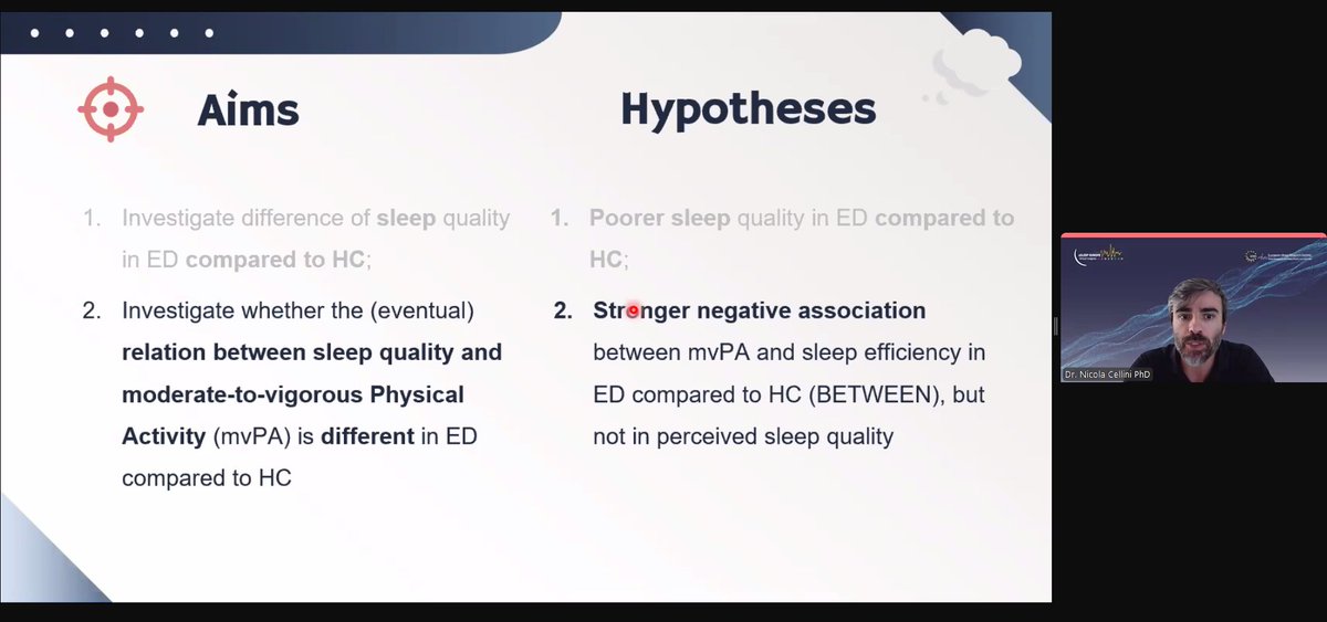 Closing the symposium, Dr. Nicola Cellini is examining sleep issues in adolescents with eating disorders (ED). 

 #eSleepEurope2025 #ESRS