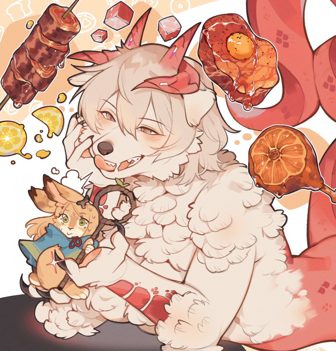 🐰🐶🍖
#farcille
#DungeonMeshi #deliciousindungeon #ダンジョン飯