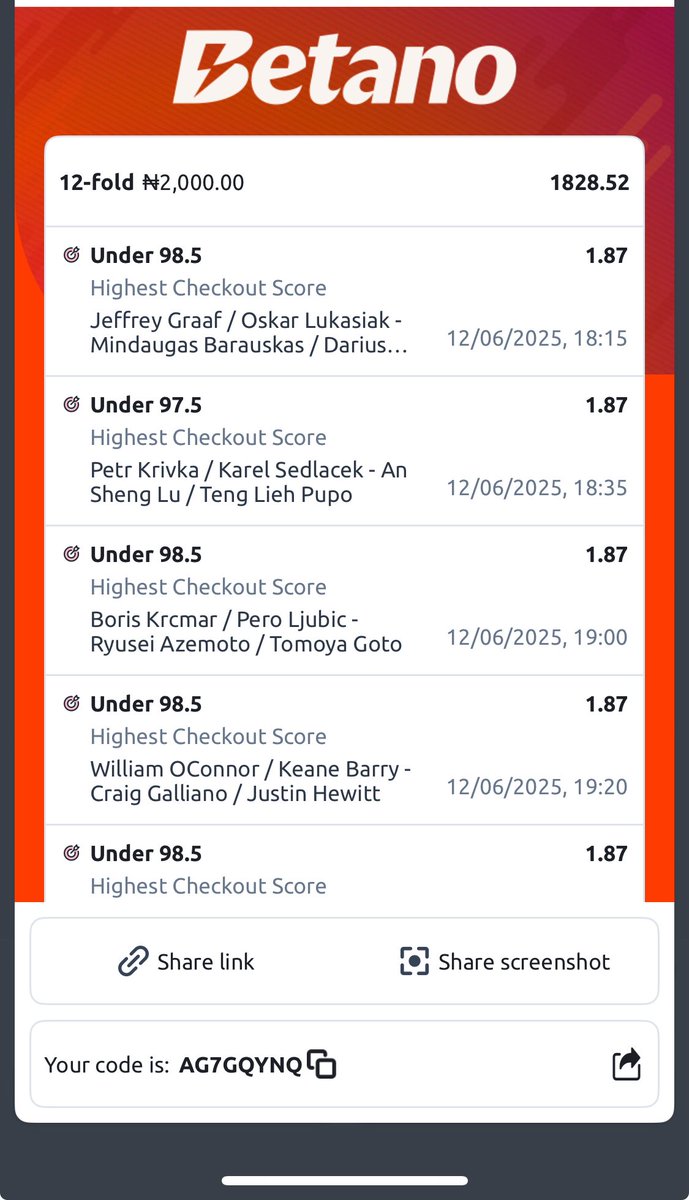 Mega Odds on BETANO 🎯 🔞

AG7GQYNQ

Edit; VLV3QHUM
THS6RSTM