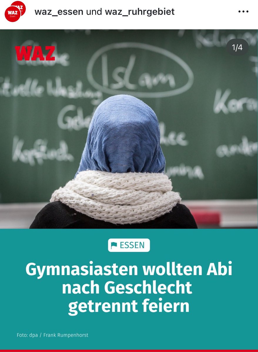 Abi-Feier unter Scharia-Bedingungen? Unsere Schulen sind Orte der Freiheit – nicht der religiösen Unterwerfung. Solchen Tendenzen muss man früh und entschieden entgegentreten. Wer Gleichberechtigung verachtet, stellt sich gegen das Fundament unseres Zusammenlebens.