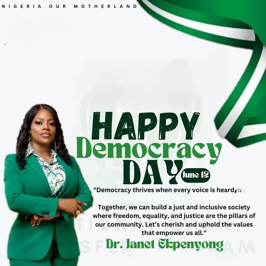 Happy Democracy Day!!!!
God bless our dear nation, Nigeria 🇳🇬 🇳🇬🇳🇬🇳🇬🙏