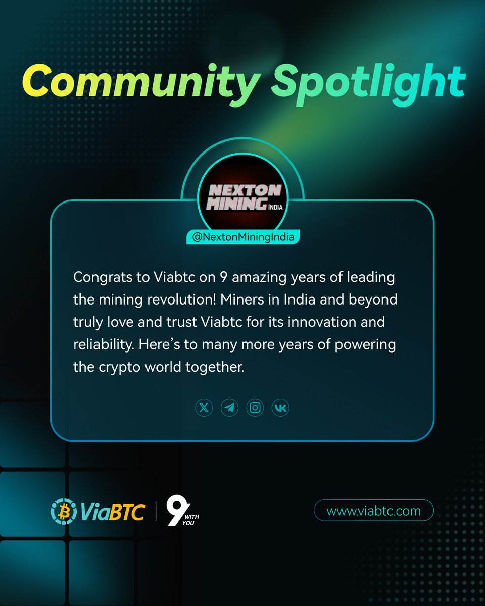 🔊 Our top crypto influencers have shared their “#9WithYou” anniversary  wishes for ViaBTC! Which message speaks to you? Drop a ❤️ below!