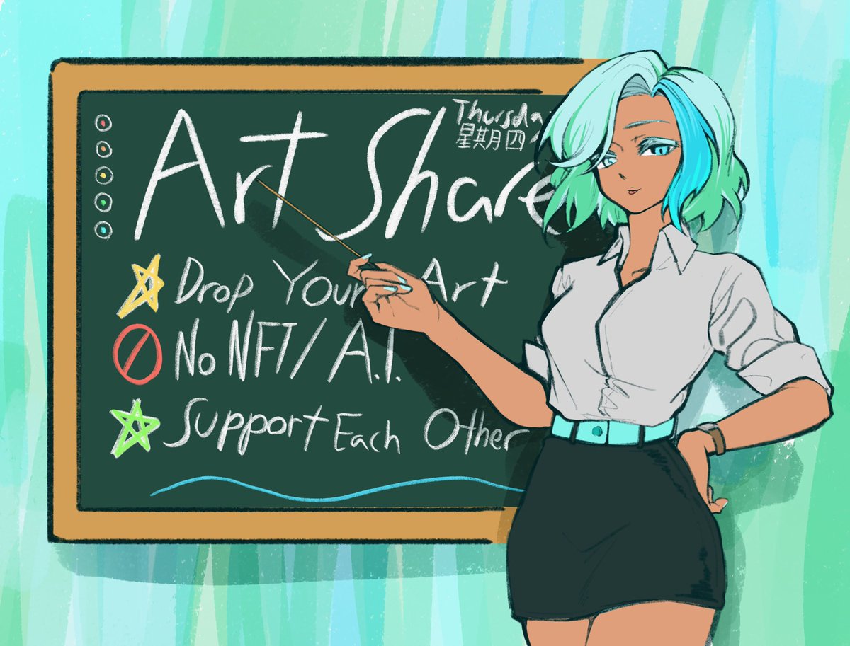 👁️Artists! SHOW ME YOUR ART!🌎
⭐️⭐️⭐️⭐️⭐️⭐️
🌘ART SHARE🌒
⭐️⭐️⭐️⭐️⭐️⭐️
☁️Share Your Recent Art/WIP
☁️Follow Me if you'd like!
☁️Interact with other artists!
☁️RT if you want to!
☁️No NF*T/A*I. 
☁️Be respectful and have fun!
☁️#artshare #aroots