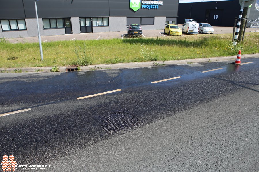 Dieseltank slaat lek na draaien vrachtwagen