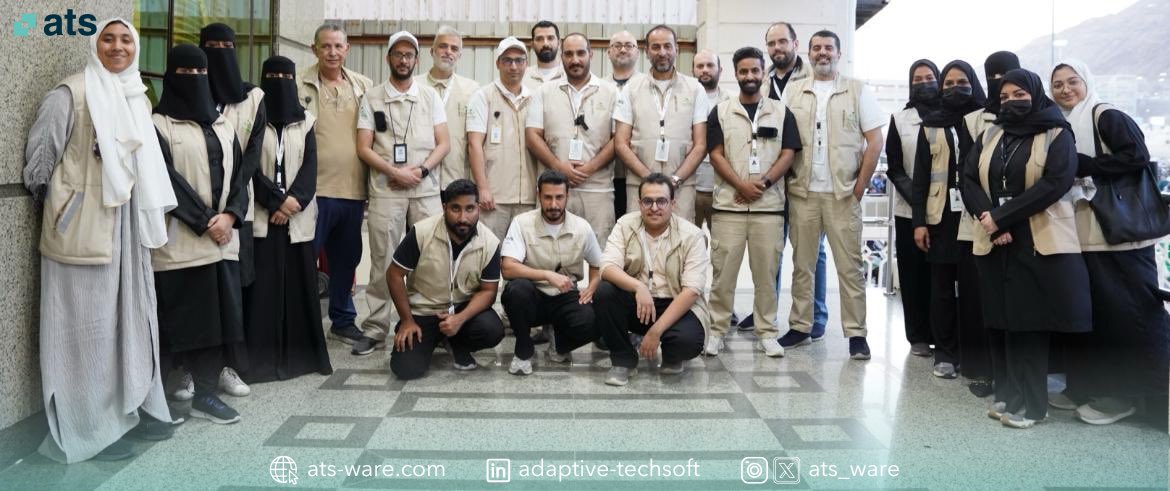ats_ware's tweet photo. ✨📷 
فخورين بجهود وتفاني فريقنا في تطبيق النظام الطبي الإلكتروني CareWare في 18 مستشفى و125 مركزاً صحياً خلال موسم #حج_1446هـ 🕋

#ATS
#Adaptive_Techsoft
#CareWare
#HIS https://t.co/x7Q60G3jZZ
