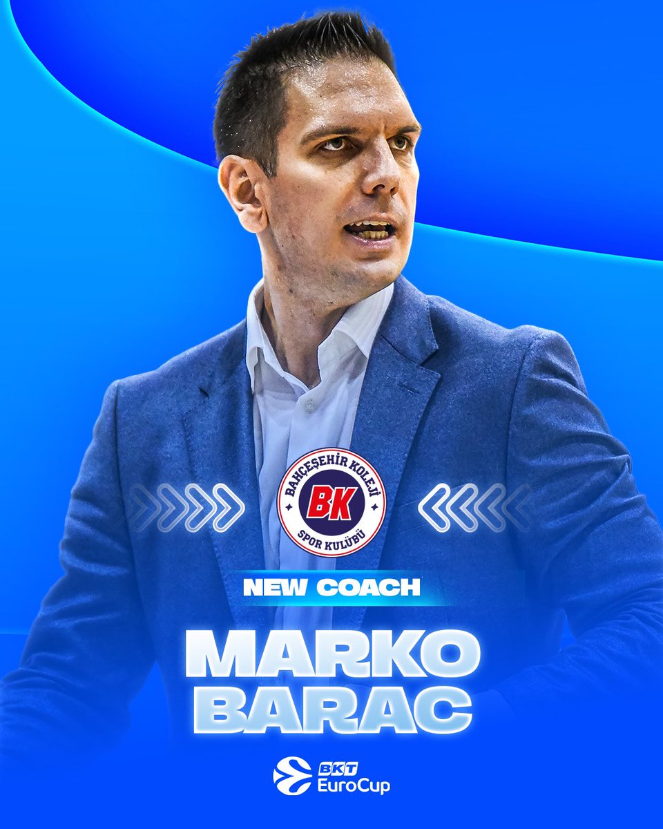 Marko Barac appointed as <a href="/BKBasketbol/">Bahçeşehir Koleji Spor Kulübü</a> new head coach✍️