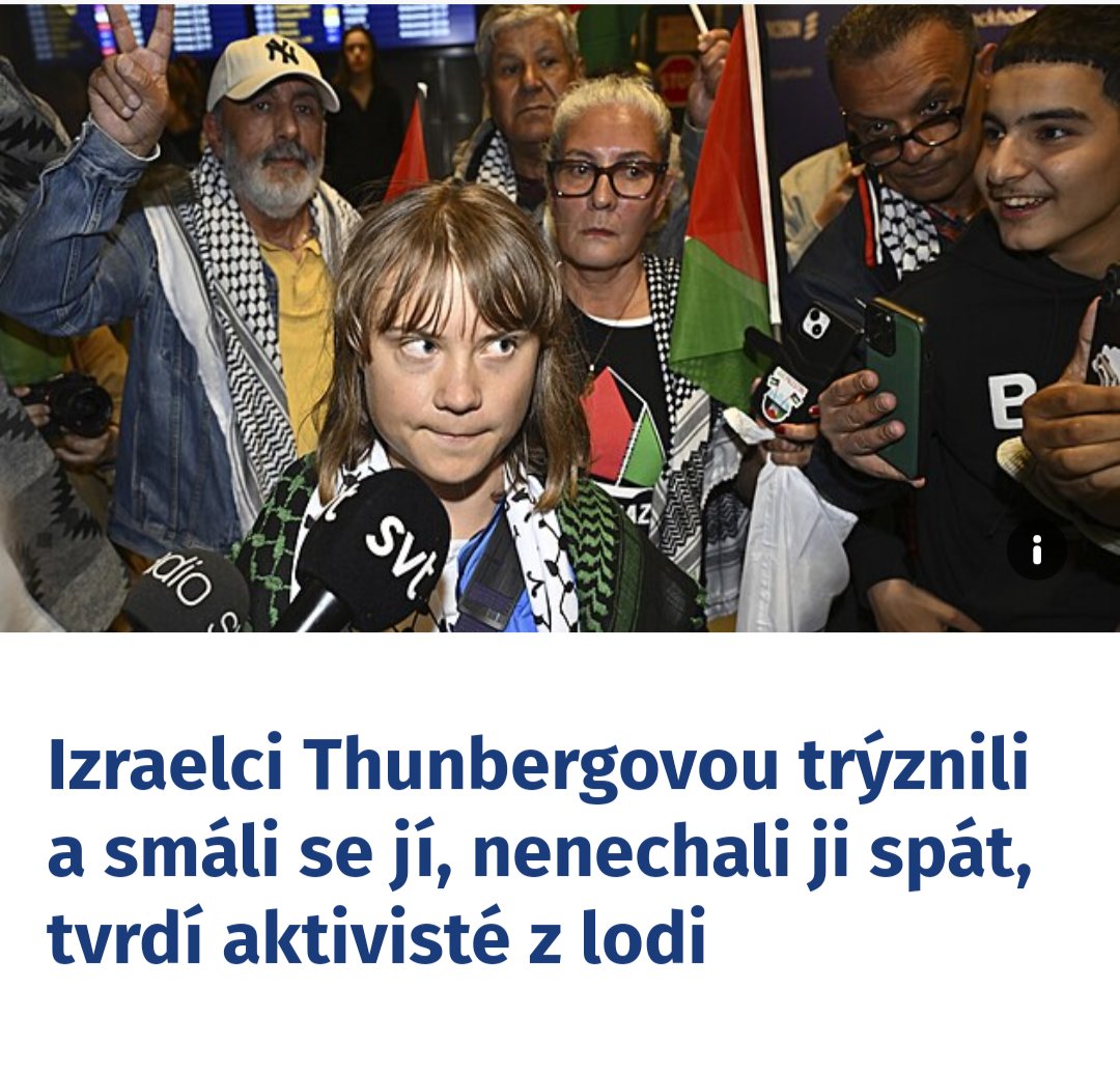 dojnice's tweet photo. Izraelci Grétu týrali, odpírali ji spánek, bezlepkové pečivo a sojové latté. https://t.co/Fy3iys7fuO