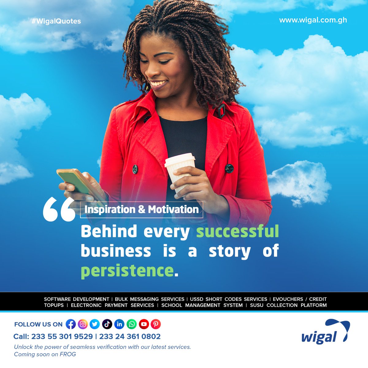 Still running your biz manually? Get a pro website/app in 4 weeks. Scalable. Affordable. Start with a free demo! 🌐 info@wigal.com.gh visit us wigal.com.gh 
#WigalTech
