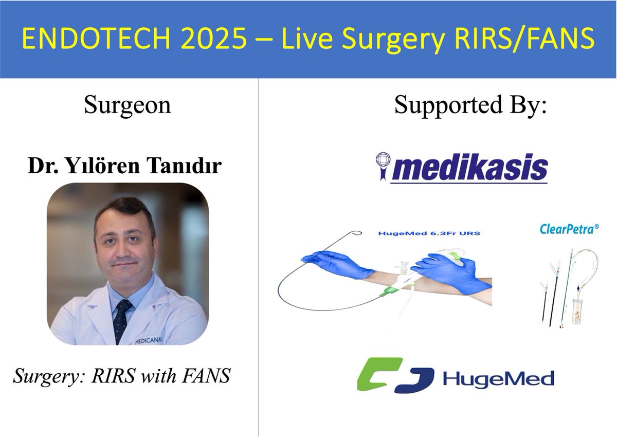 medikasis (@medikasis_ltd) on Twitter photo ENDOTECH 2025
Uluslararası Katılımlı Canlı Cerrahiler ve Kadavra Kursu, Endoüroloji ve Teknolojide Güncel Gelişmeler / Live Surgeries and Cadaver Course with International Attendance, Latest Developments in Endourology and Technology
13/14.06.2025 at Ankara University <a href="/migokce/">Mehmet Ilker Gökce</a> ENDOTECH 2025
Uluslararası Katılımlı Canlı Cerrahiler ve Kadavra Kursu, Endoüroloji ve Teknolojide Güncel Gelişmeler / Live Surgeries and Cadaver Course with International Attendance, Latest Developments in Endourology and Technology
13/14.06.2025 at Ankara University <a href="/migokce/">Mehmet Ilker Gökce</a>