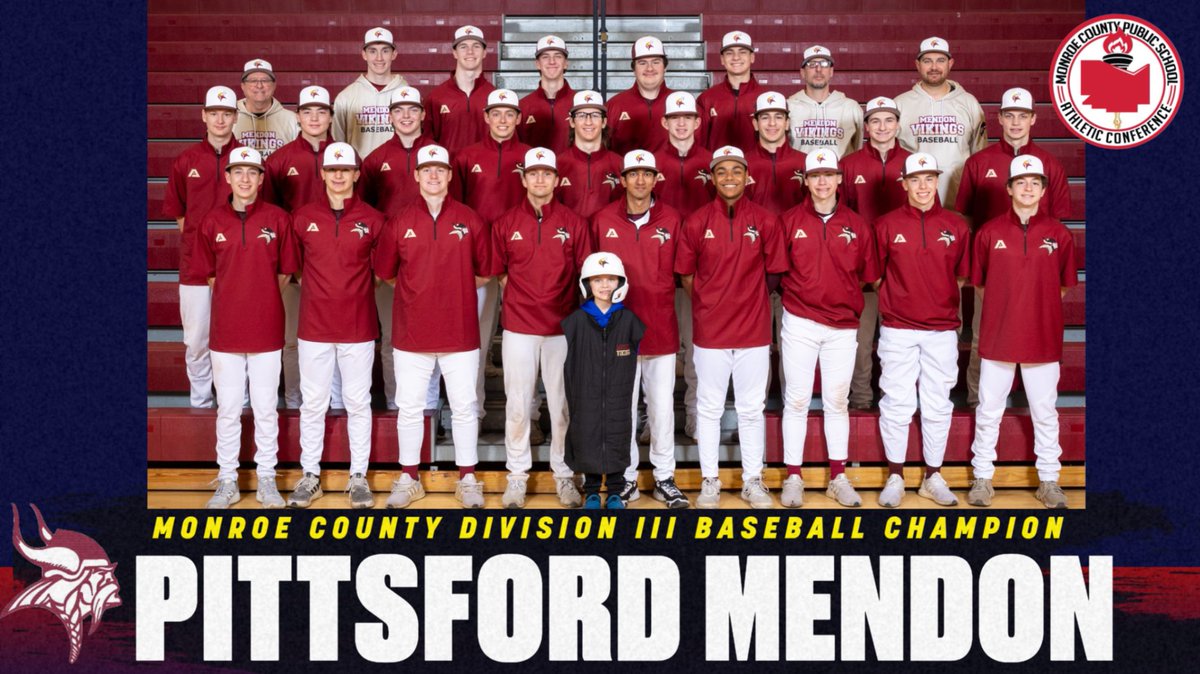 MCPSAC (@mcpsac) on Twitter photo Congratulations to PITTSFORD MENDON, our Monroe County Division III baseball co-champion! To see All-County team individual selections and more: bit.ly/MCPSAC_Spring
<a href="/PCSDAthletics/">Pittsford Athletics</a> Congratulations to PITTSFORD MENDON, our Monroe County Division III baseball co-champion! To see All-County team individual selections and more: bit.ly/MCPSAC_Spring
<a href="/PCSDAthletics/">Pittsford Athletics</a>