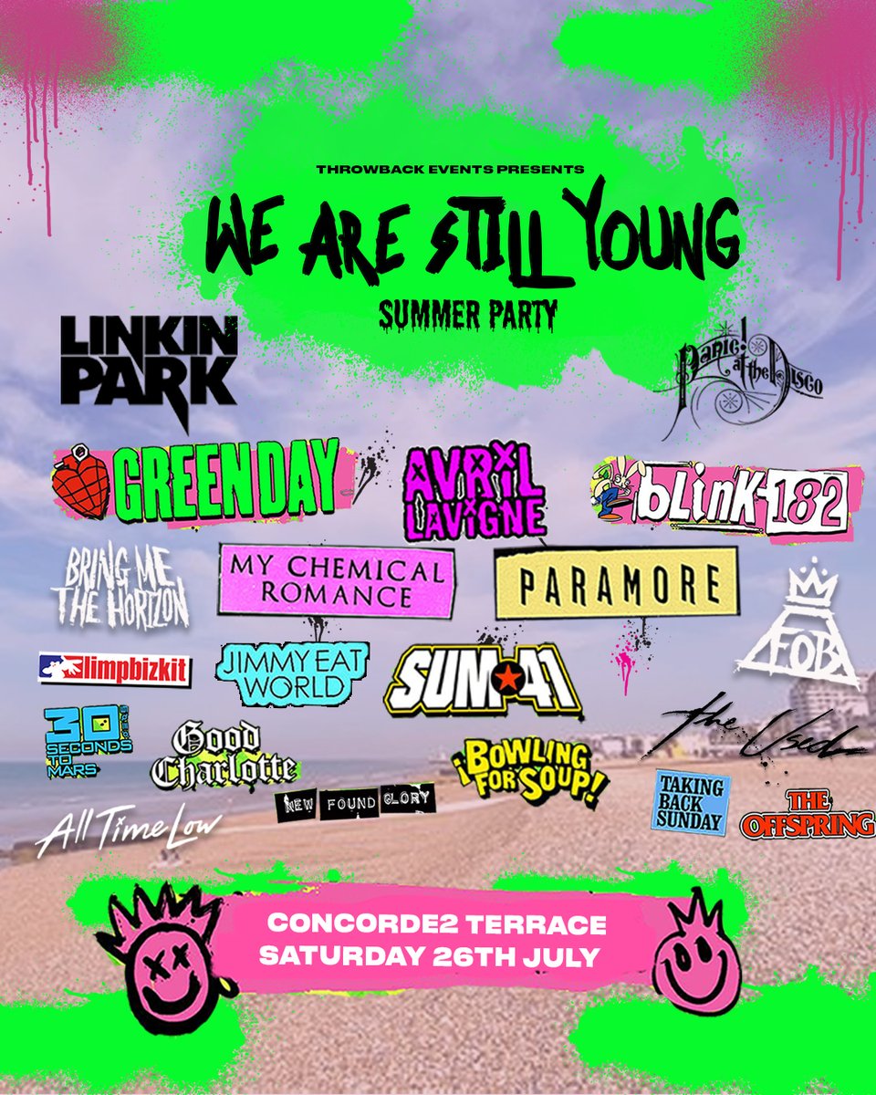 ☀☀ Now On Sale ☀☀

We Are Still Young is coming back to Brighton for a special summer day party here at Concorde2 🎉☀️

Grab your tickets from concorde2.co.uk