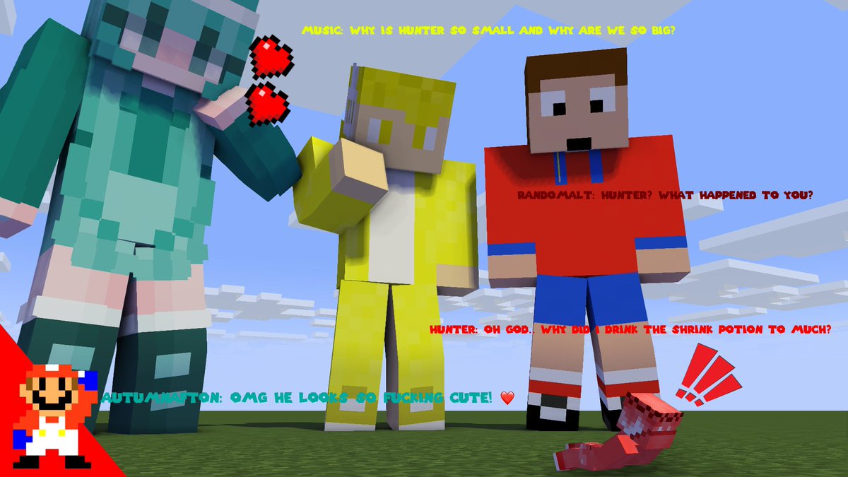 POV: You drink a shrink potion while everyone drinks a growth potion.