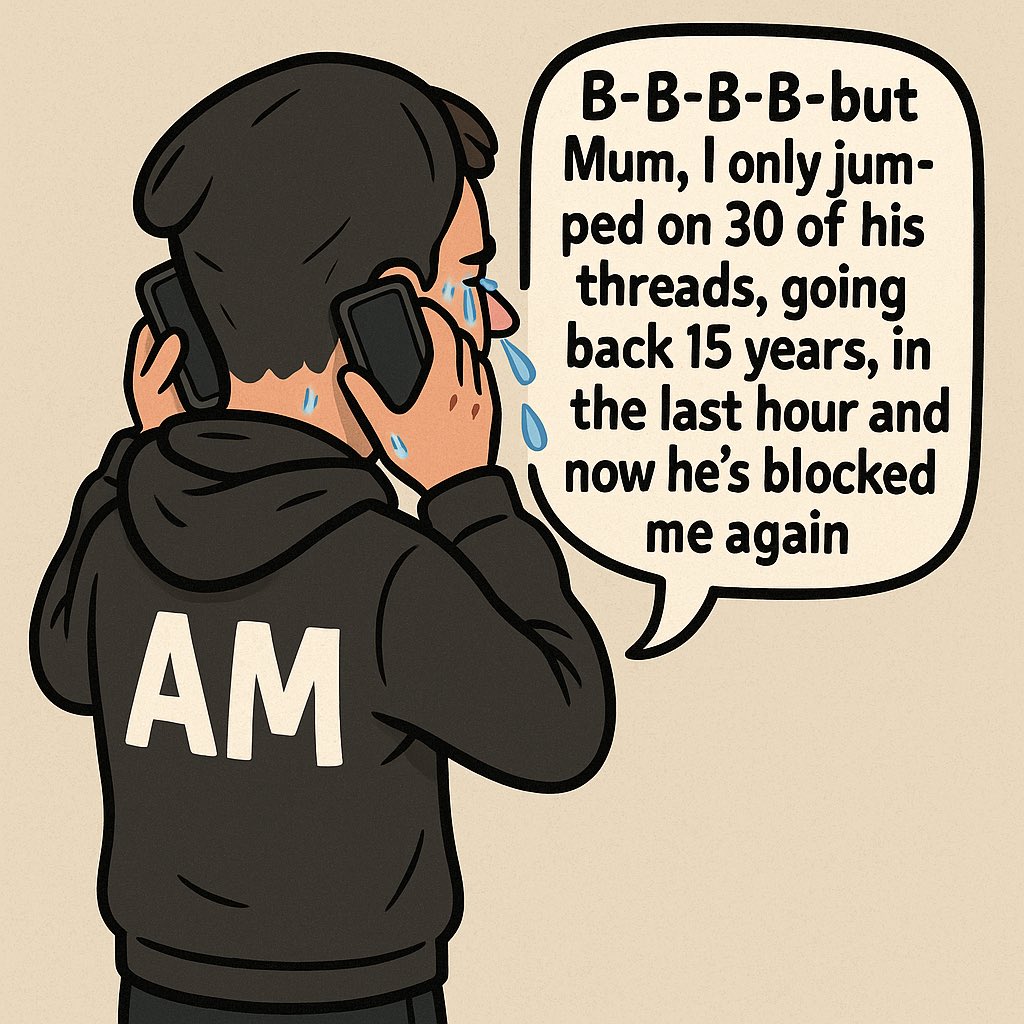 He can't help himself