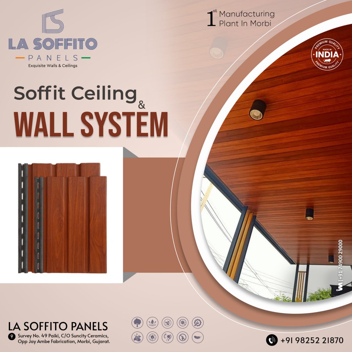 ibais_wooden's tweet image. LA SOFFITO PANELS (MORBI)

For enquiry via WhatsApp click:
ibais.biz/9825221870

Mr. Sanjay Detroja - +91 9825221870
#soffitceiling #wallsystem #ceilingsystem #soffitpanels #lasoffito #lasoffitopanels #lasoffitoceiling #wallpanels #walldecor #wallinterior 
.
@ibais_wooden