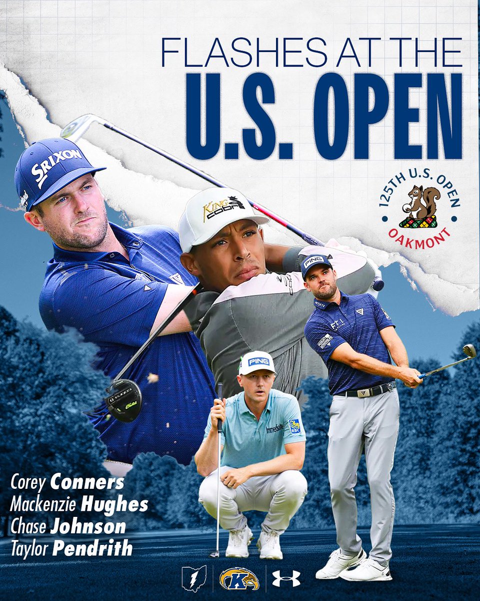 Cheering on the 4 former Golden Flashes who tee off at the U.S. Open this morning!

#GoFlashes⚡️