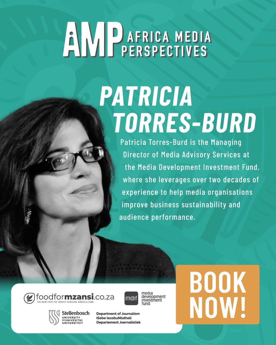 We are pleased to welcome Patricia Torres-Burd as a speaker to #AMP25.

Patricia is the MD of Media Advisory Services at the <a href="/mdiforg/">Media Dev Inv Fund</a> &amp; helps media organisations improve business sustainability and audience performance. 

🎟️ Secure your ticket now: africamediaperspectives.com/product/amp-20…